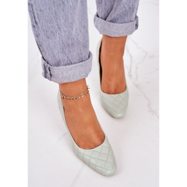 PS1 Stilettos Acolchados Verdes Elegantes Rosanna 3