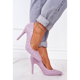 PS1 Stilettos Acolchados Violeta Elegantes Rosanna 3