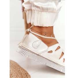 Zapatos Mujer Piel Maciejka Beige-Dorado 04449-25 1