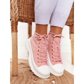 FB2 Zapatillas altas de mujer con suela grande Pink Trissy rosado 3