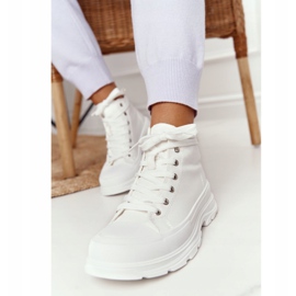 FB2 Zapatillas altas para mujer Trissy blanco con suela grande 5