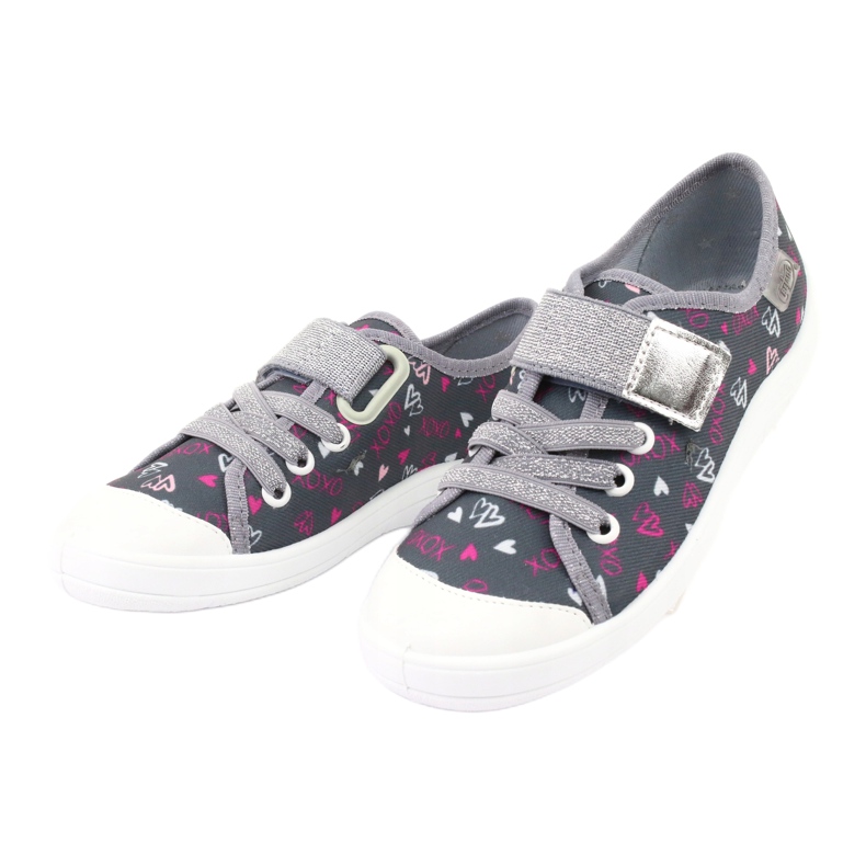 Calzado infantil befado 251Q138 rosado gris 3