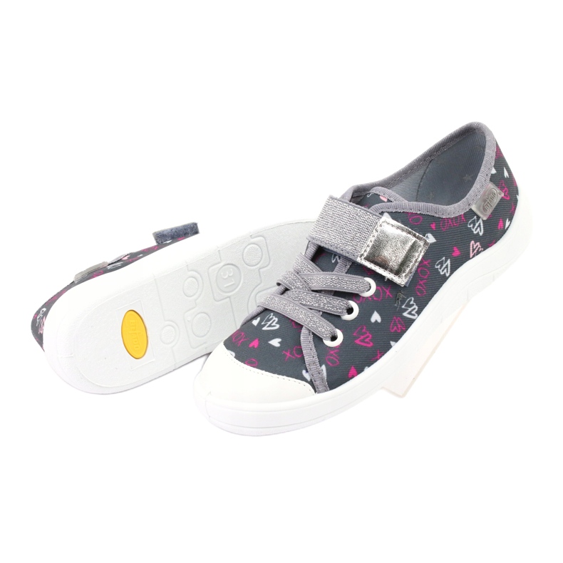 Calzado infantil befado 251Q138 rosa gris 5