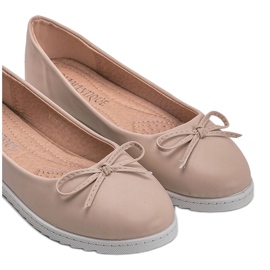 Bailarinas de mujer beige con lazo Bridget 2