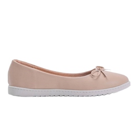 Bailarinas de mujer beige con lazo Bridget 3