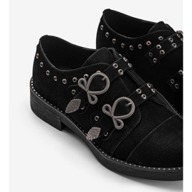 Zapatos negros de mujer con hebillas Jewel 4