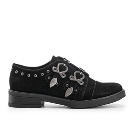 Zapatos negros de mujer con hebillas Jewel 5