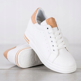 Ideal Shoes Zapatillas Spring Wedge blanco 2