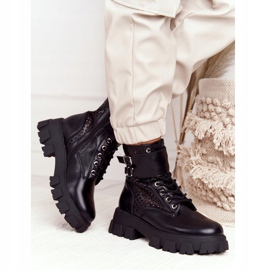 FB2 Trabajadores de botas caladas en la plataforma negra volada negro 2