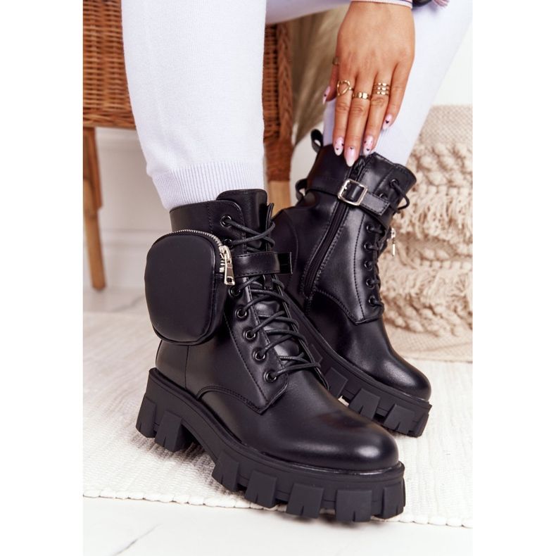 PS1 Botas de trabajo negras en la plataforma Black Saturday negro 1