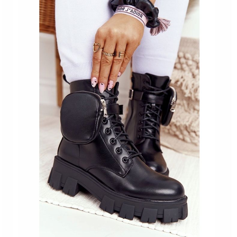 PS1 Botas de trabajo negras en la plataforma Black Saturday negro 2