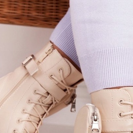 PS1 Botas de trabajo beige en la plataforma Beige Saturday 5