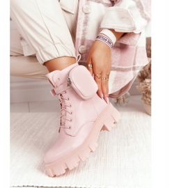 PS1 Botas Plataforma Trabajadores Pink Saturday rosado 3