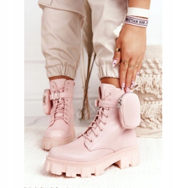 PS1 Botas Plataforma Trabajadores Pink Saturday rosado 4