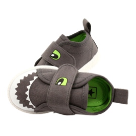 News Velcro Sneakers Crocodile 21DZ26-3923 Gray gris gris 4