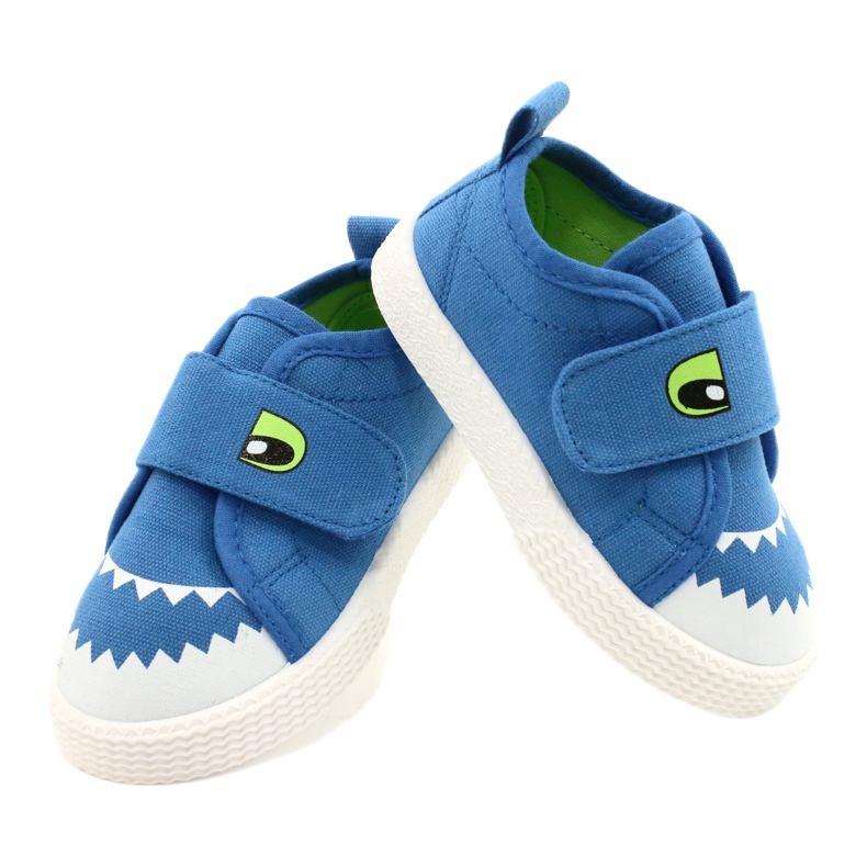 News Velcro Sneakers Crocodile 21DZ26-3923 Azul 4