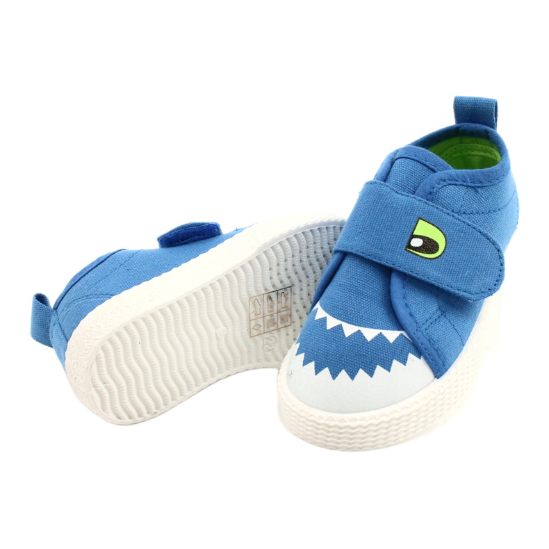 News Velcro Sneakers Crocodile 21DZ26-3923 Azul 3