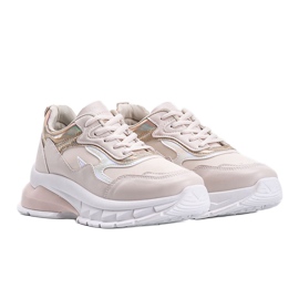 Zapatillas beige con suela gruesa Kristen 1