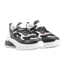 Zapatillas negras con suela gruesa Kristen negro 1
