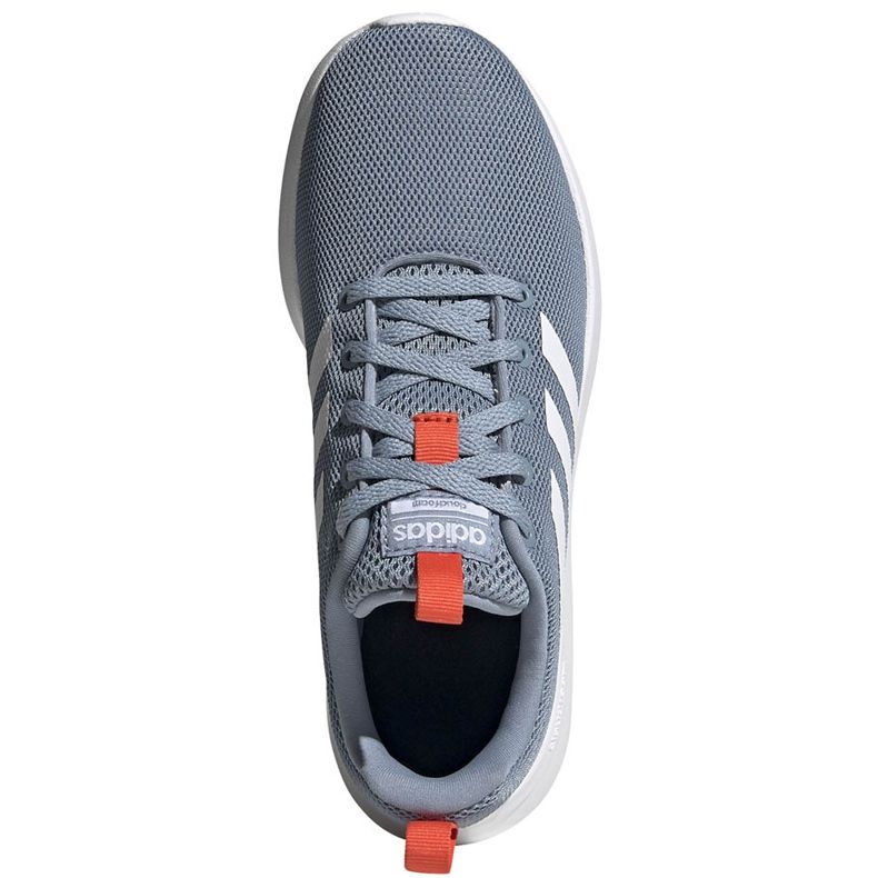 Gris Zapatillas Adidas Lite Racer Cln K FV9607 blanco azul naranja 1