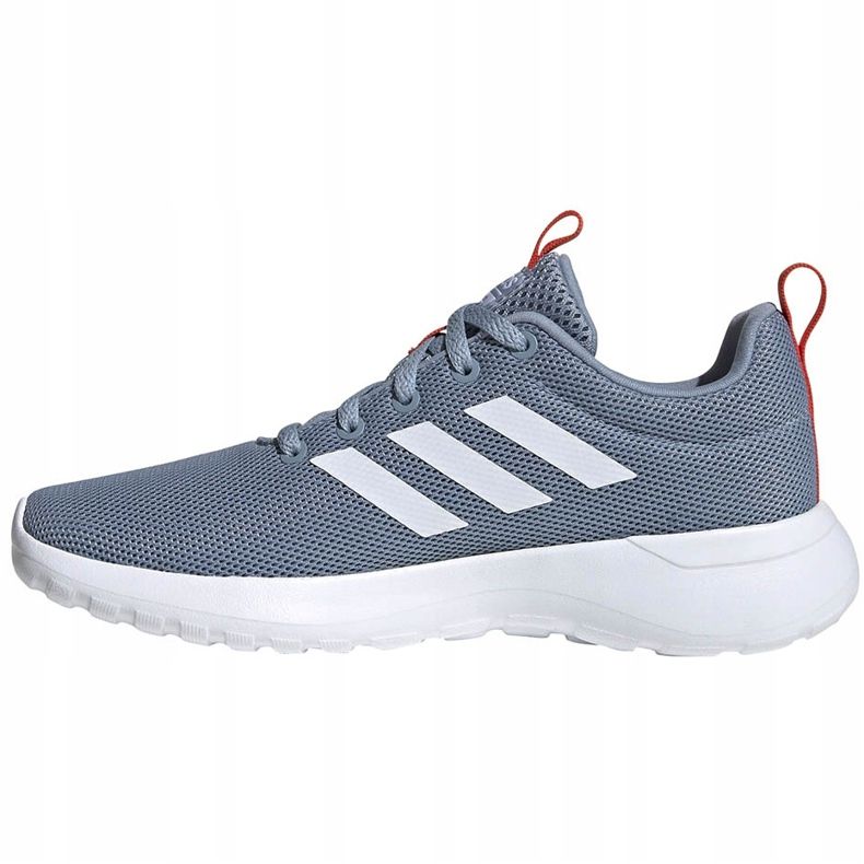 Gris Zapatillas Adidas Lite Racer Cln K FV9607 blanco azul naranja 2