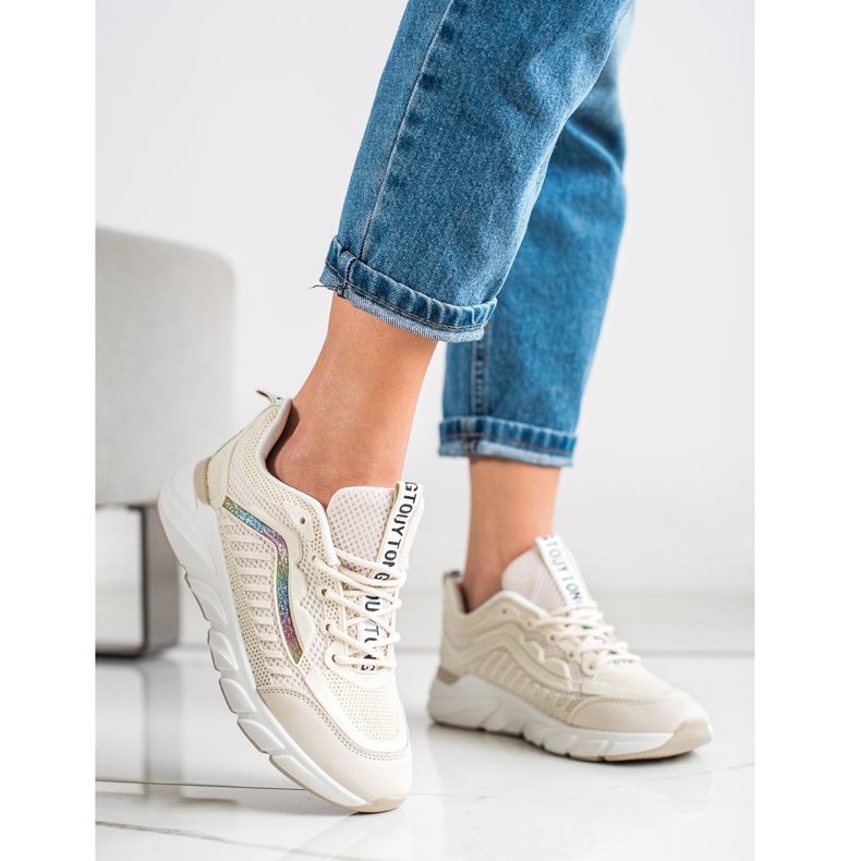 SHELOVET Zapatillas clásicas beige 1