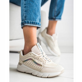 SHELOVET Zapatillas clásicas beige 4