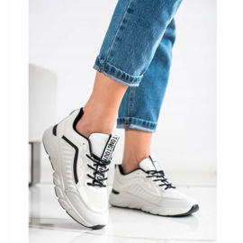 SHELOVET Zapatillas clásicas blanco negro 2 SHELOVET Zapatillas clásicas blanco negro 2