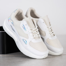 Creamberry'S Zapatillas con inserciones Holo blanco multicolor 4