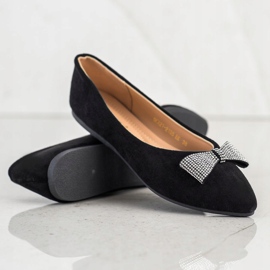 Bailarinas Con Lazo VINCEZA Decorativo negro 5