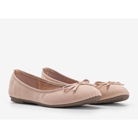 Bailarinas beige con lazo Angelina 1 Bailarinas beige con lazo Angelina 1