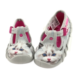Calzado infantil befado 110P416 rosado gris 9