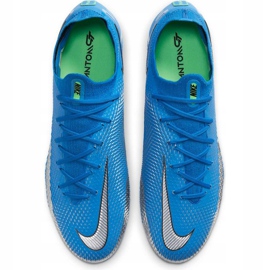 Zapatos de fútbol Nike Phantom Gt Elite Fg azul CK8439 400 5