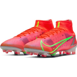 Zapatos de fútbol Nike Mercurial Superfly 8 Elite Fg CV0958 600 rojo rojo 4