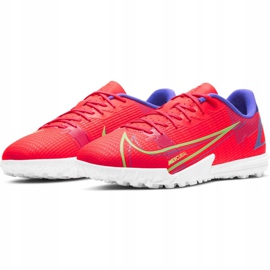 Calzado de fútbol Nike Mercurial Vapor 14 Academy Tf Junior CV0822 600 rojo rojo 2