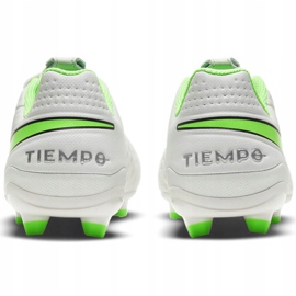Zapatos de fútbol Nike Tiempo Legend 8 Academy FG / MG Junior AT5732 030 blanco blanco 4