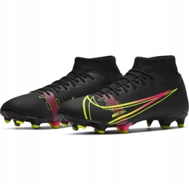 Zapatos de fútbol Nike Mercurial Superfly 8 Academy FG / MG CV0843090 negro negro 2