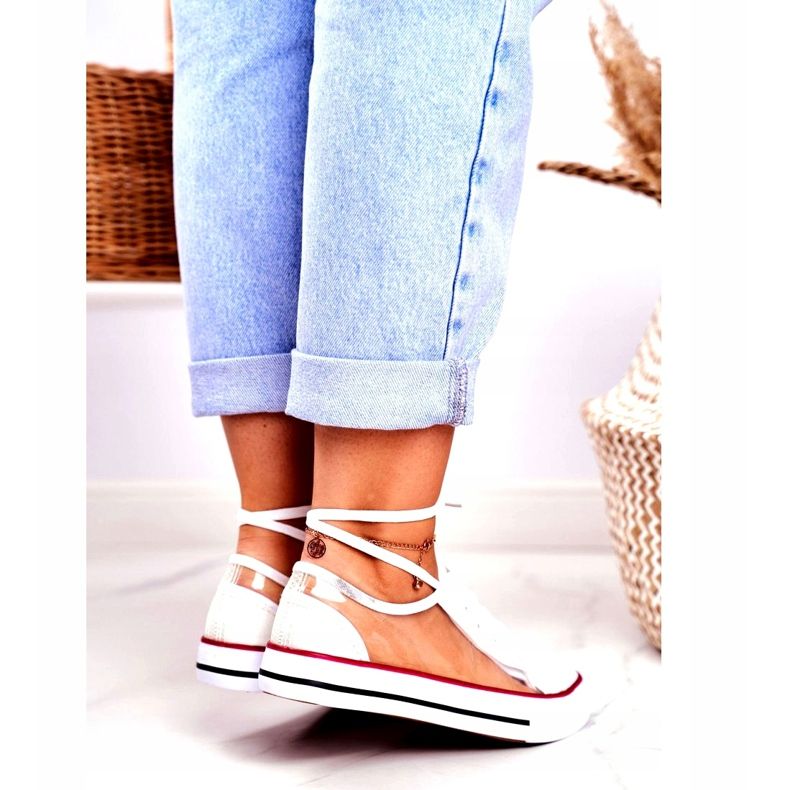 PS1 Zapatillas de Mujer Blancas Elementos Transparentes Grace incoloro blanco 3