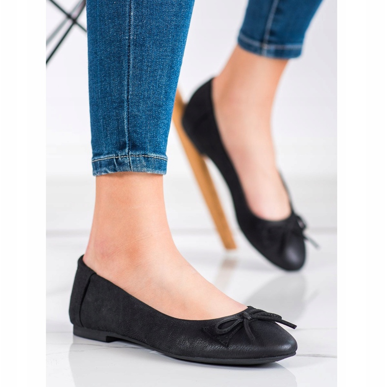 SHELOVET Bailarina clásica con lazo negro 1