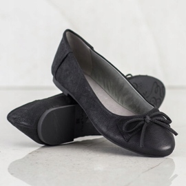 SHELOVET Bailarina clásica con lazo negro 3