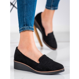 Suede Lords en la cuña VINCEZA negro 1