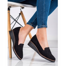 Suede Lords en la cuña VINCEZA negro 2