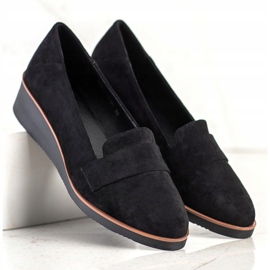 Suede Lords en la cuña VINCEZA negro 3