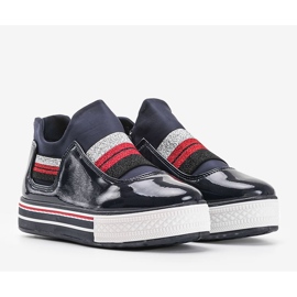 Zapatilla Kaitlynn lacada azul marino 2