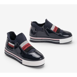 Zapatilla Kaitlynn lacada azul marino 3