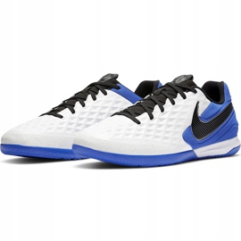 Zapatillas de fútbol Nike Tiempo React Legend 8 Pro Ic AT6134 104 azul blanco 3