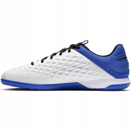 Zapatillas de fútbol Nike Tiempo React Legend 8 Pro Ic AT6134 104 azul blanco 2