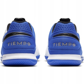 Zapatillas de fútbol Nike Tiempo React Legend 8 Pro Ic AT6134 104 azul blanco 4