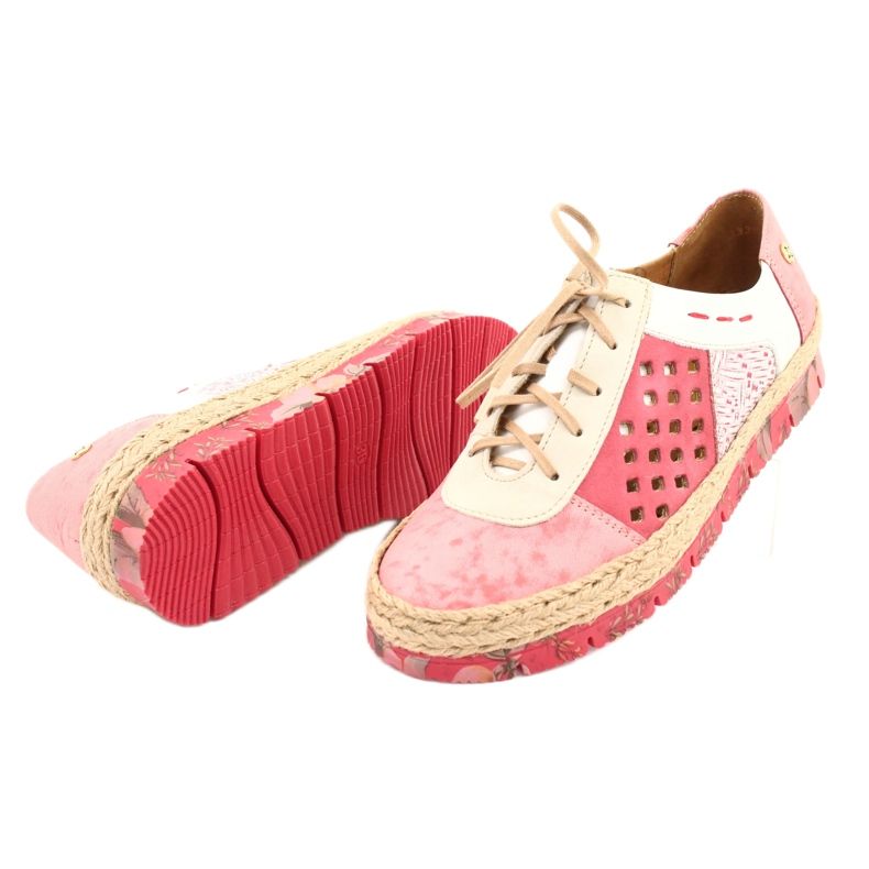 Zapato piel mujer Maciejka Coral 03339-43 beige blanco rojo rosado 6