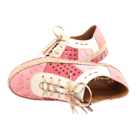 Zapato piel mujer Maciejka Coral 03339-43 beige blanco rojo rosado 7